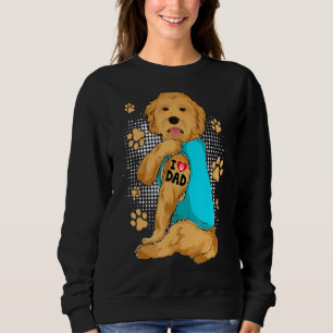 Sudadera Amo a papá Tattoo Golden Doodle Dug Dueño de Perro