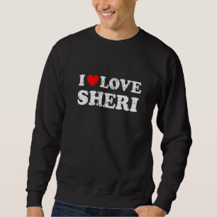 Sudadera Amo a Sheri, el estilo de Grunge Worn Out