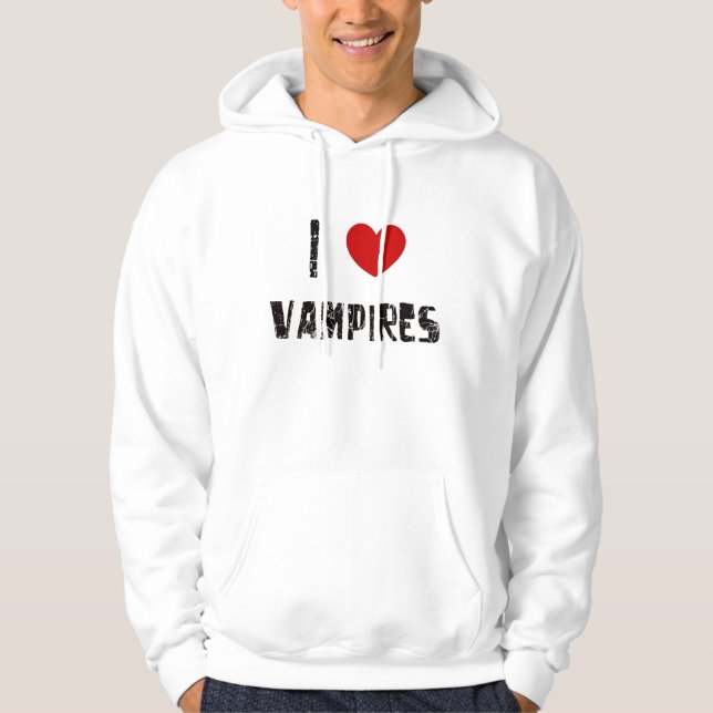 Sudadera Amo a vampiros (Anverso)