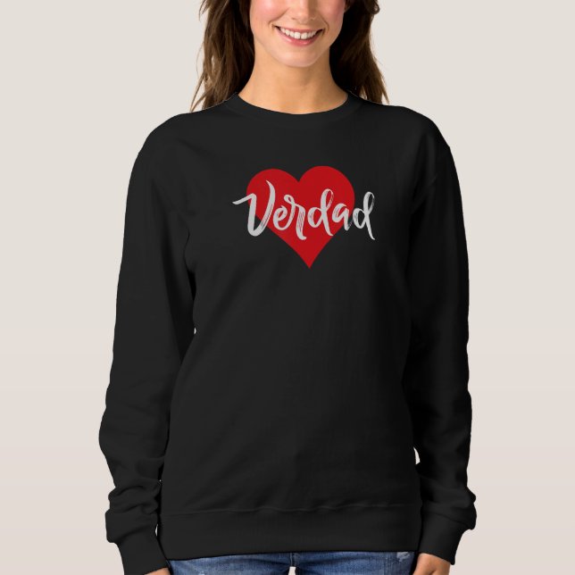 Sudadera Amo A Verdad Primer Nombre Yo Corazón (Anverso)