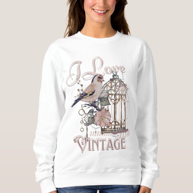Sudadera Amo a Vintage (Anverso)