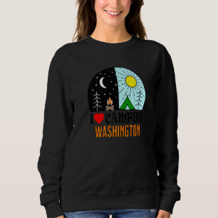 Sudadera Amo Acampar Washington América Al Aire Libre Natur