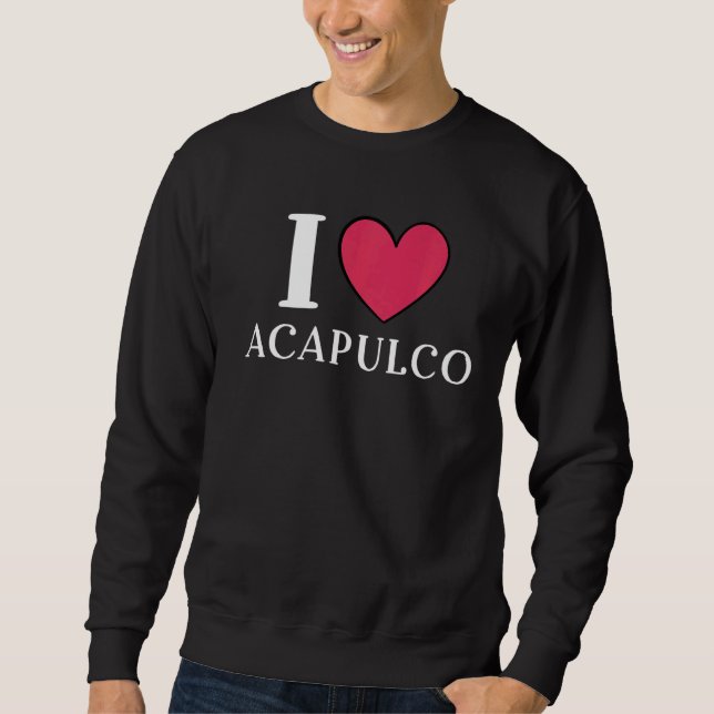 Sudadera Amo Acapulco México Vacaciones 3 (Anverso)