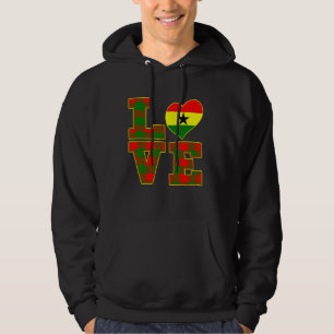 Sudadera Amo Accra Orgulloso Ghanés Me encanta escuchar la