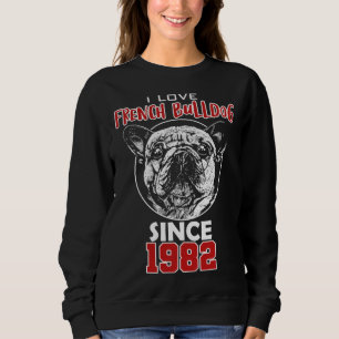 Sudadera Amo al bulldog francés desde 1982