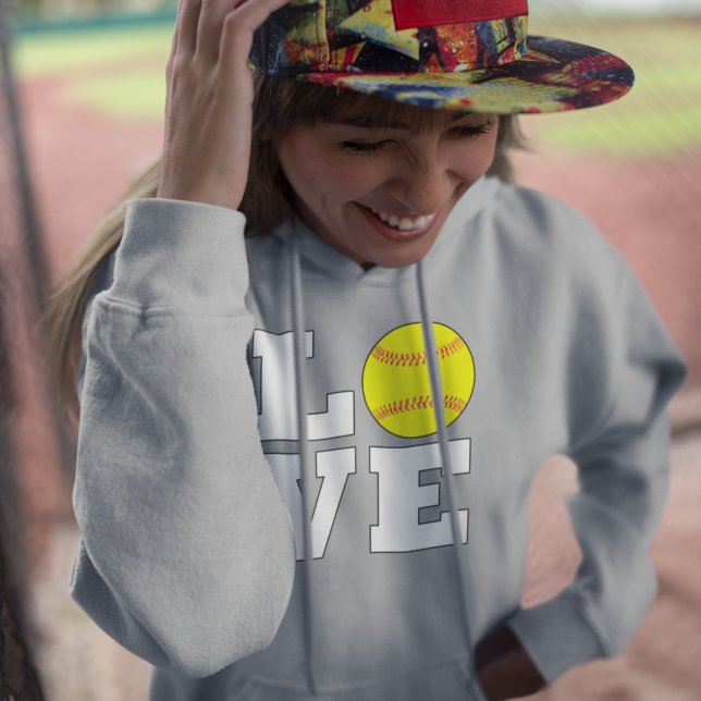 Sudadera AMO al softball Fastpitch Softball Player o Coach (Subido por el creador)
