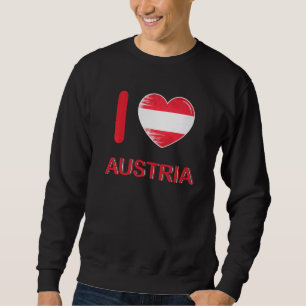 Sudadera Amo Austria Mi hogar Mi país Corazón Austria 1