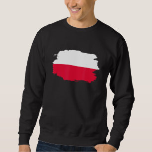 Sudadera Amo Bandera de Polonia Apoyo deportivo patriótico 