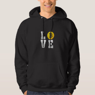 Sudadera Amo Bitcoin Cripto Moneda Moneda Moneda Btc Moneda