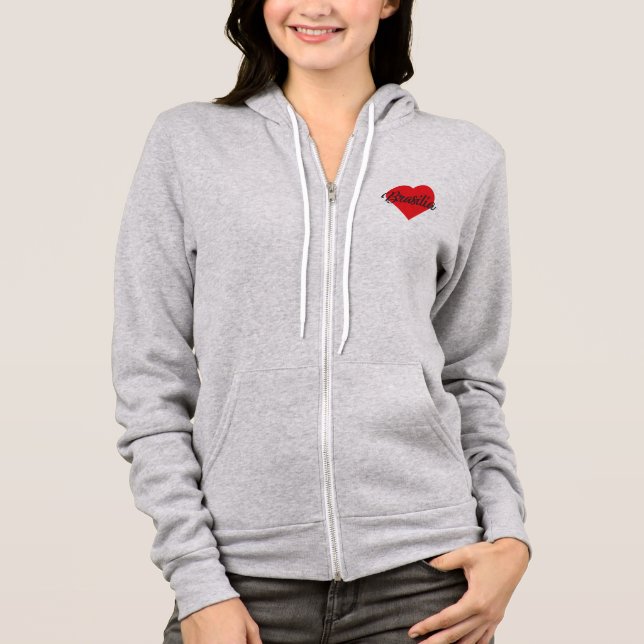 Sudadera Amo Brasilia - Brasil (Anverso)