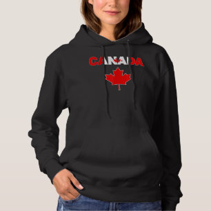 Sudadera Amo Canadá Bandera Canadiense Hoja de Maple Hombre