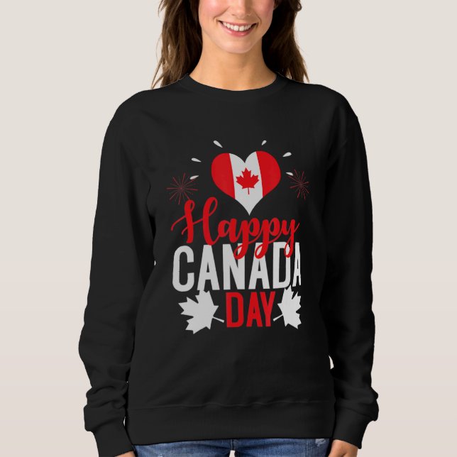 Sudadera Amo Canadá Feliz Día de Canadá 5 (Anverso)