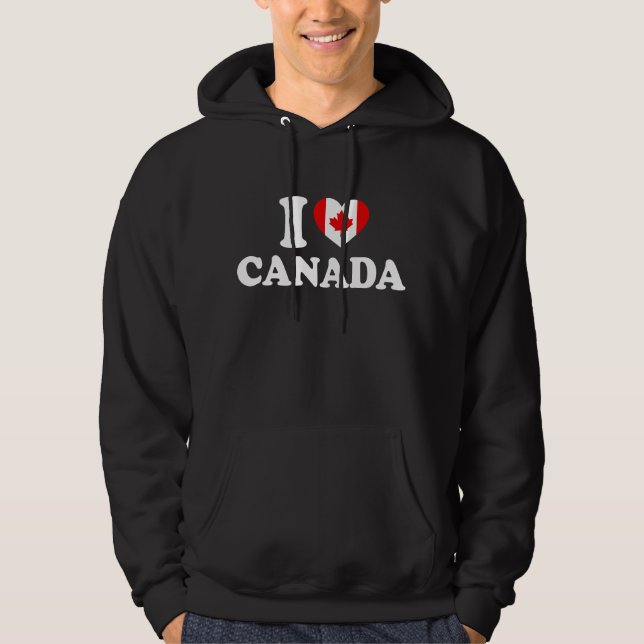 Sudadera Amo Canadá - Orgulloso Canadá (Anverso)