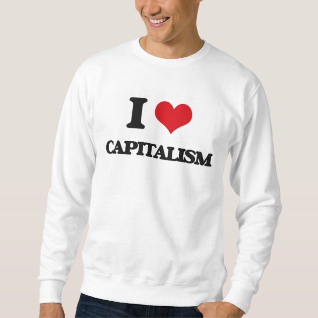 Sudadera Amo capitalismo (Anverso)