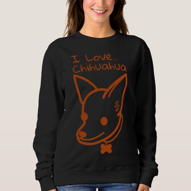 Sudadera Amo Chihuahua (Anverso)
