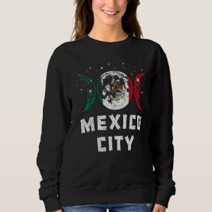 Sudadera Amo Ciudad de México Vacaciones Bandera de México