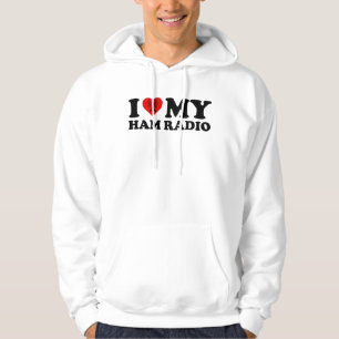 Sudadera Amo (Corazón) Mi Radio Ham