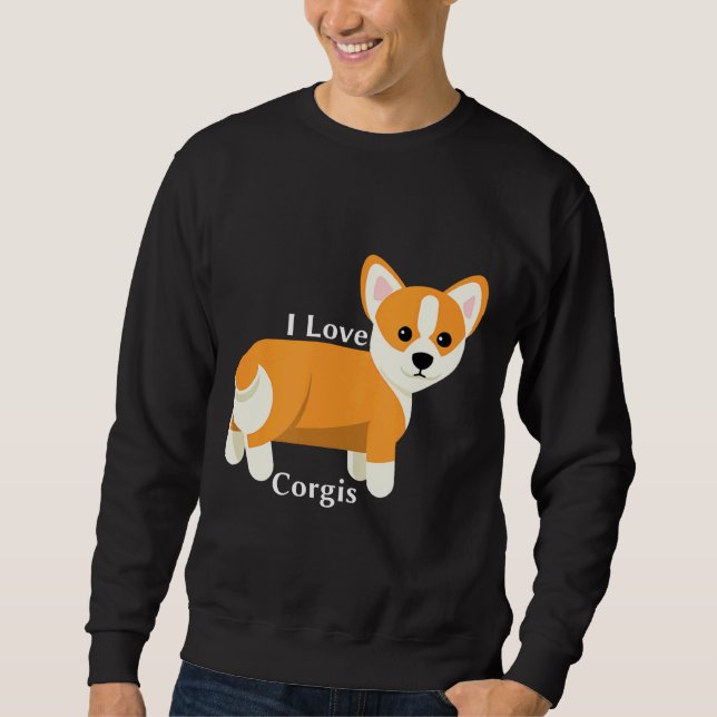 Sudadera Amo Corgis Guay Apparel Corgis (Anverso)
