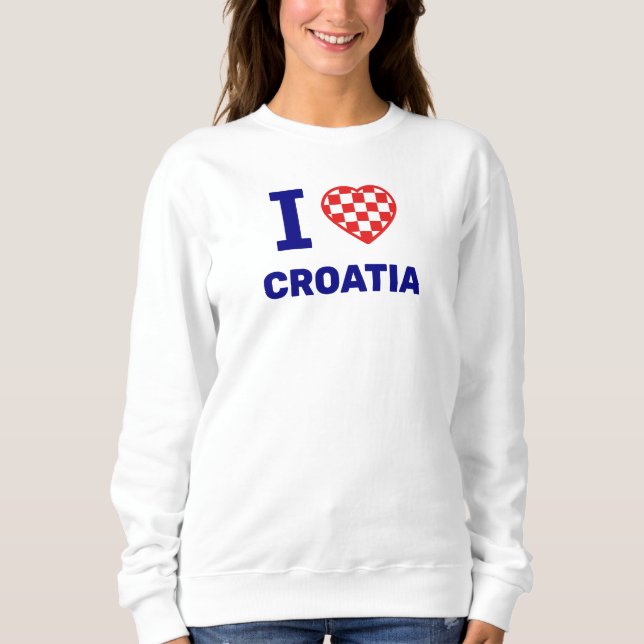 Sudadera Amo Croacia (Anverso)