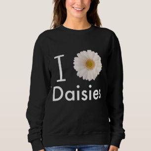 Sudadera Amo Daisies Gerber Daisy Flor Blanca