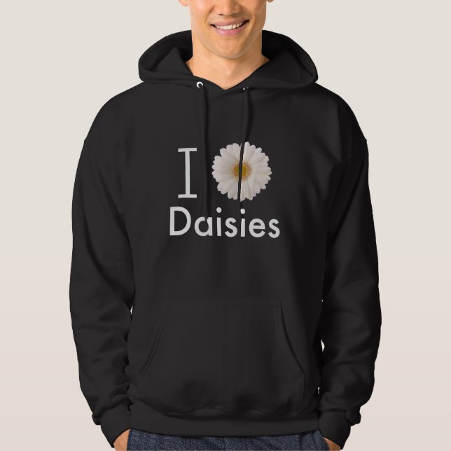 Sudadera Amo Daisies Gerber Daisy Flor Blanca (Anverso)
