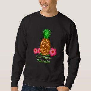 Sudadera Amo East Naples Florida Fl Piña Floral