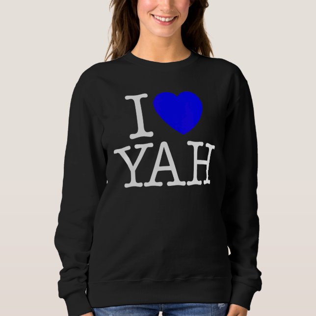 Sudadera Amo el amor YAH (Anverso)