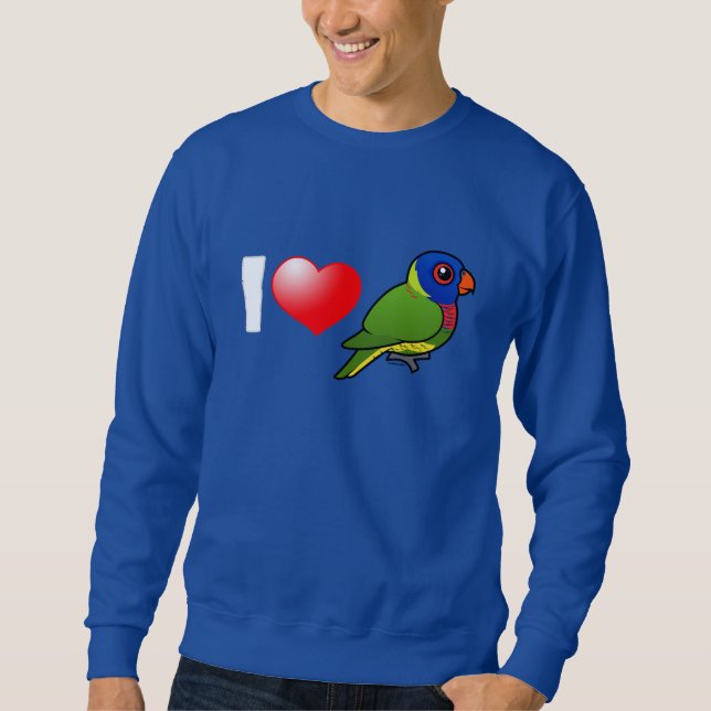 Sudadera Amo el arco iris Lorikeets (Anverso)