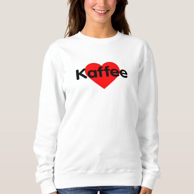Sudadera Amo el café - Kaffee (Anverso)