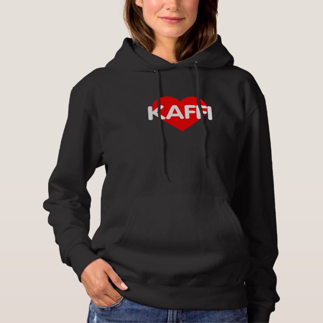 Sudadera Amo el café - Kaffi (Anverso)