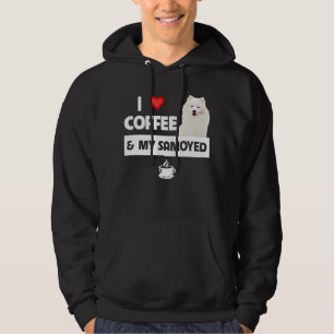 Sudadera Amo el café y mis patas de pastelería Samoyed papá