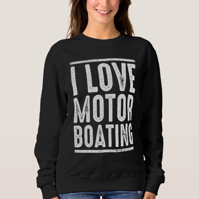 Sudadera Amo el capitán de motoras (Anverso)