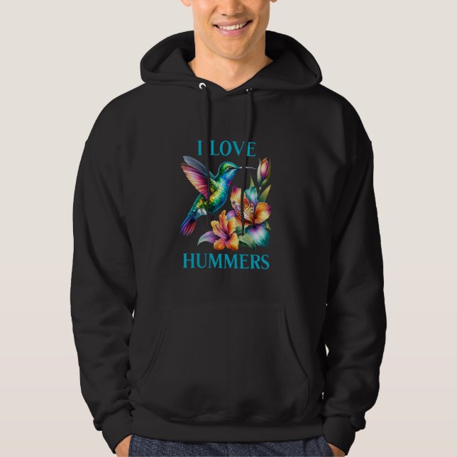 Sudadera Amo el colibrí de Hummers (Anverso)