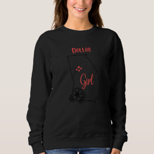 Sudadera Amo el contorno de la flor del estado de Georgia D