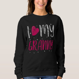 Sudadera Amo el corazón a mi nieta abuela