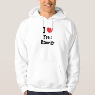 Sudadera Amo el corazón de la energía libre personalizado