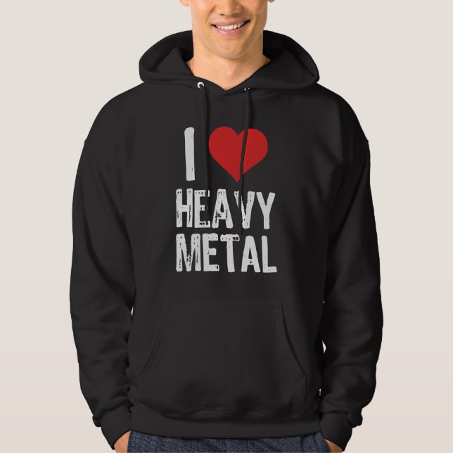 Sudadera Amo el Heavy Metal (Anverso)