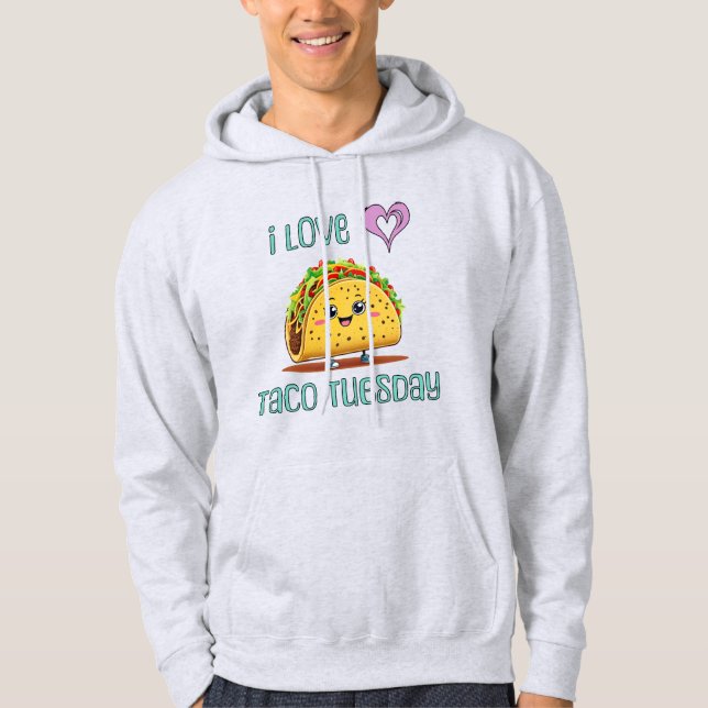 Sudadera Amo el Martes de Taco (Anverso)