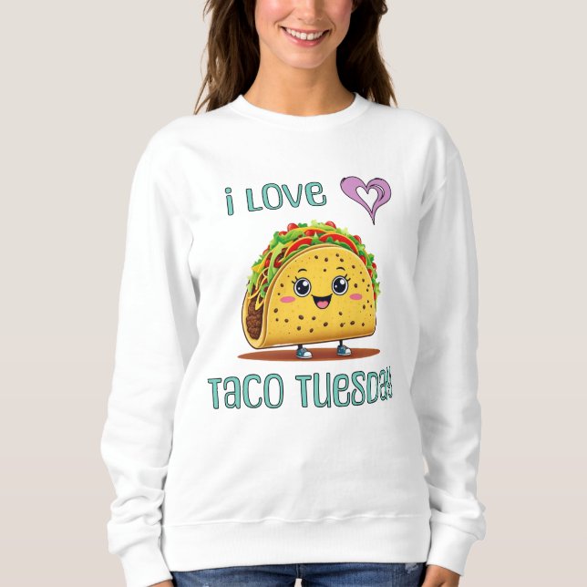 Sudadera Amo el Martes de Taco (Anverso)