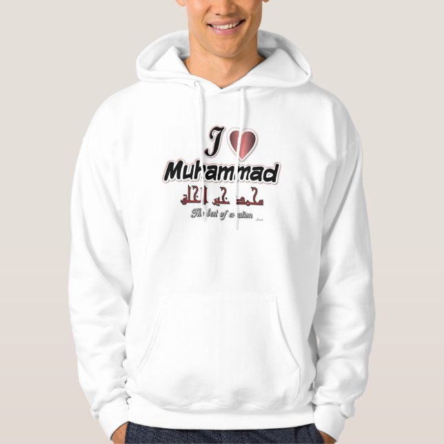 Sudadera Amo el mejor de Mohamed- de la creación (Anverso)
