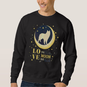 Sudadera Amo El Pastor De Pastor Belga A La Luna