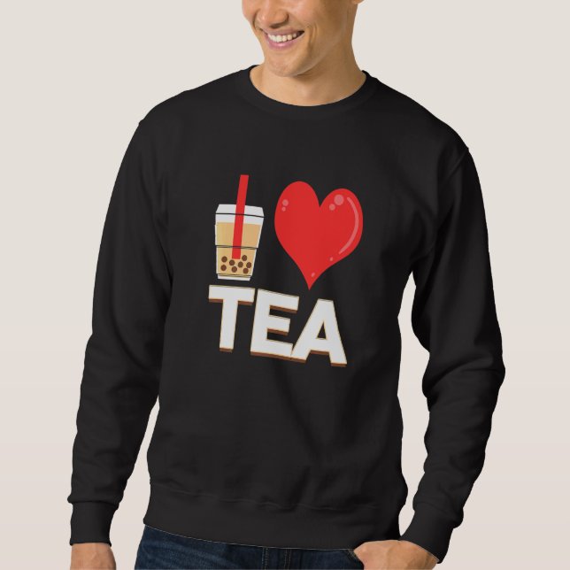 Sudadera Amo el té de burbujas té de burbujas (Anverso)