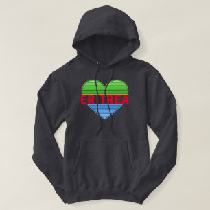 Sudadera Amo Eritrea, corazón eritreo