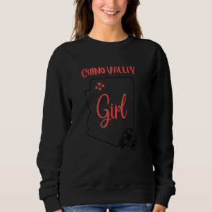 Sudadera Amo Estado De Arizona Flor Contorno Chinovalley
