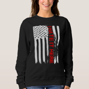 Sudadera Amo Estados Unidos Lo Odio Aquí Para Camiseta Band