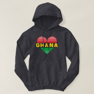 Sudadera Amo Ghana, el corazón ghanés
