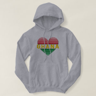 Sudadera Amo Ghana, el corazón ghanés