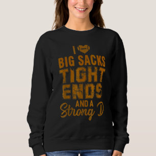Sudadera Amo Grandes Costales Extremos Ajustados y Una D Fu