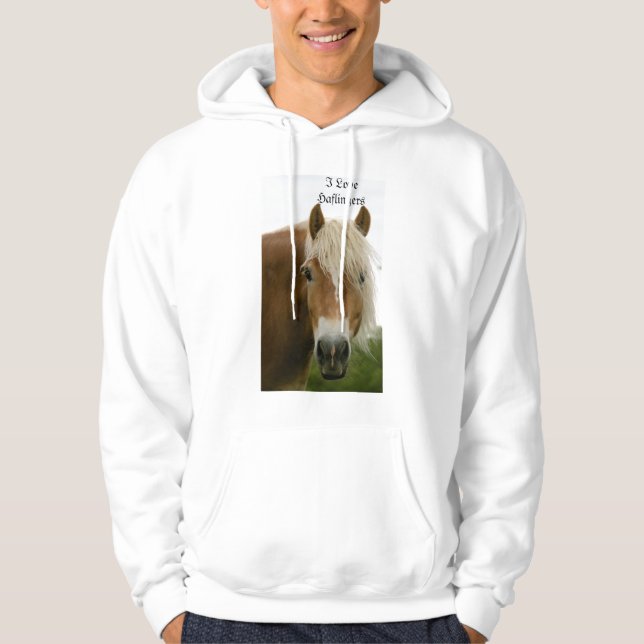 Sudadera Amo Haflingers (Anverso)