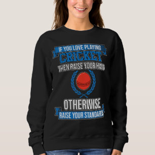 Sudadera Amo Jugar al jugador de críquet entrenador del equ